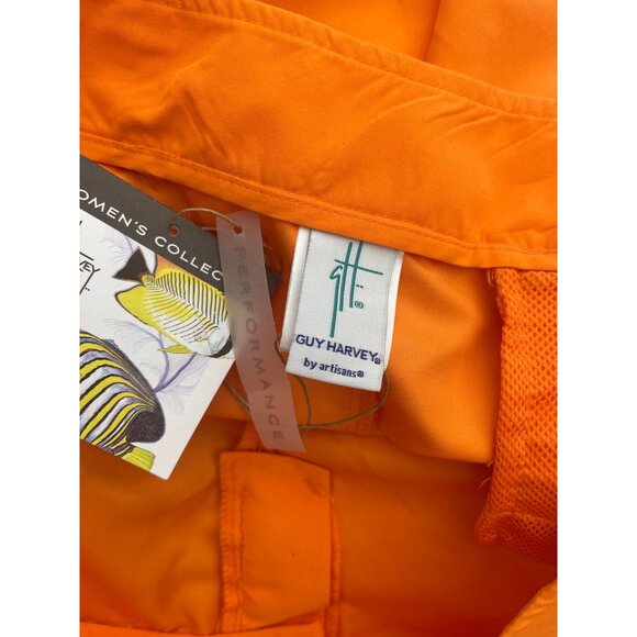 Guy Harvey Women Orange / Multicolored Panel Shorts Size L NWT - Picture 9 of 9